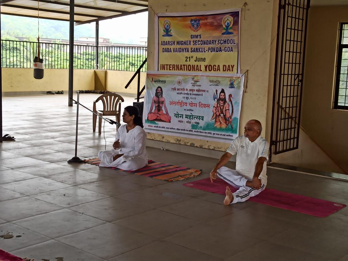 Adarsh International yoga day