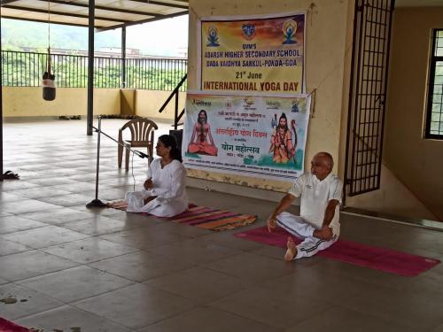 Adarsh International yoga day