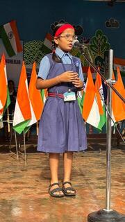 Speech by student of class 4